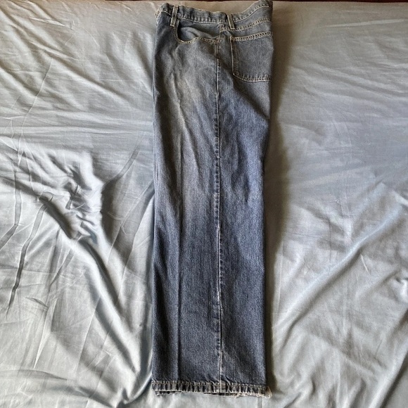 Levi’s SilverTab Jeans Mens 33x34 Wide Leg Baggy Y2K Skater Grunge Distressed - Picture 9 of 11